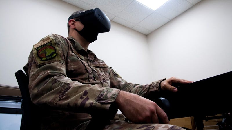 Airmen use VR during Suicide Prevention Training
