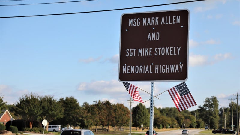 Highway rededicated to two fallen Georgia Guardsmen