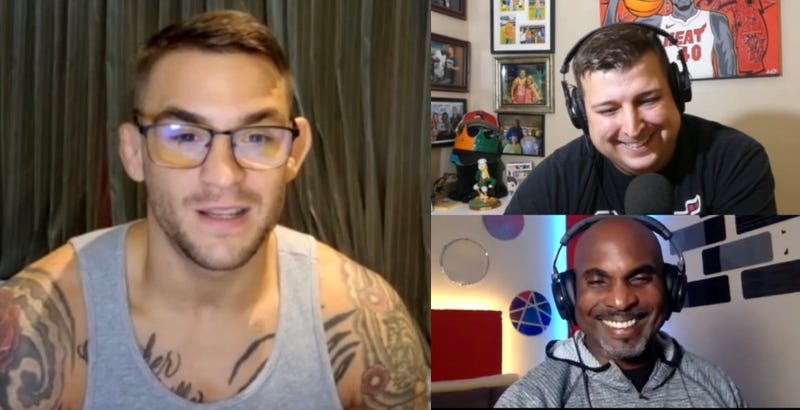 Dustin Poirier with Tobin and Leroy