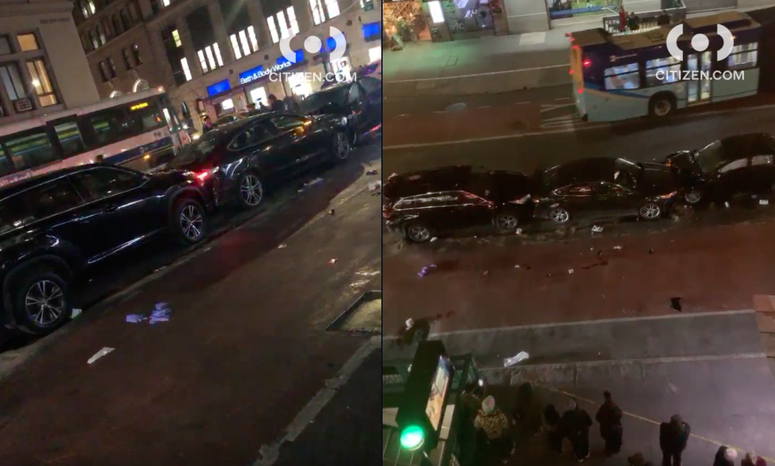 7 hit by cars Manhattan
