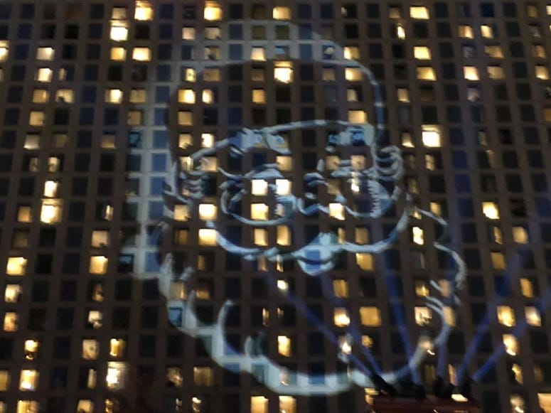Light Show at Santa Spectacular