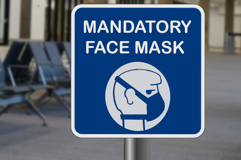 mandatory face mask sign