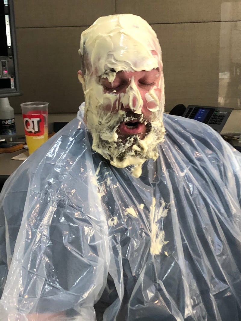Fat Boy became “Mayo Head” after losing his pigskin football picks for the month.