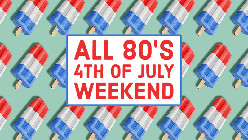 Red white and blue popsicle background