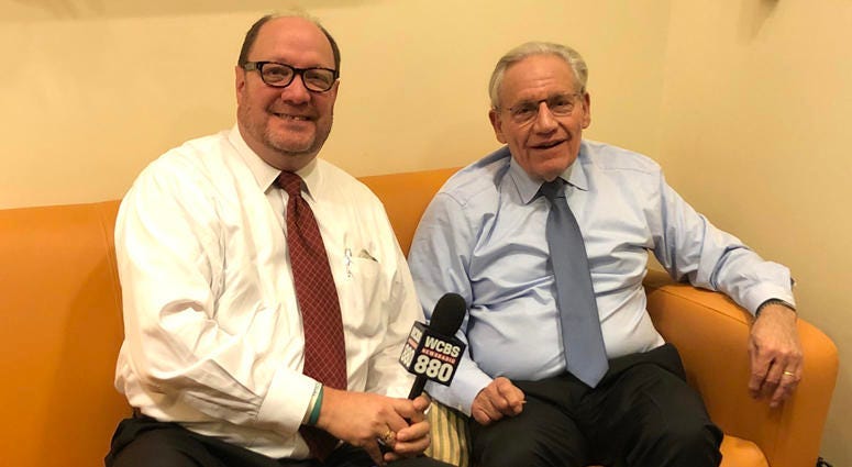 Steve Scott with Bob Woodward