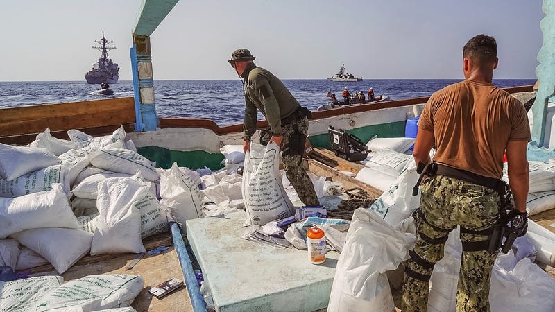 US Navy: 70 tons of missile fuel from Iran to Yemen seized