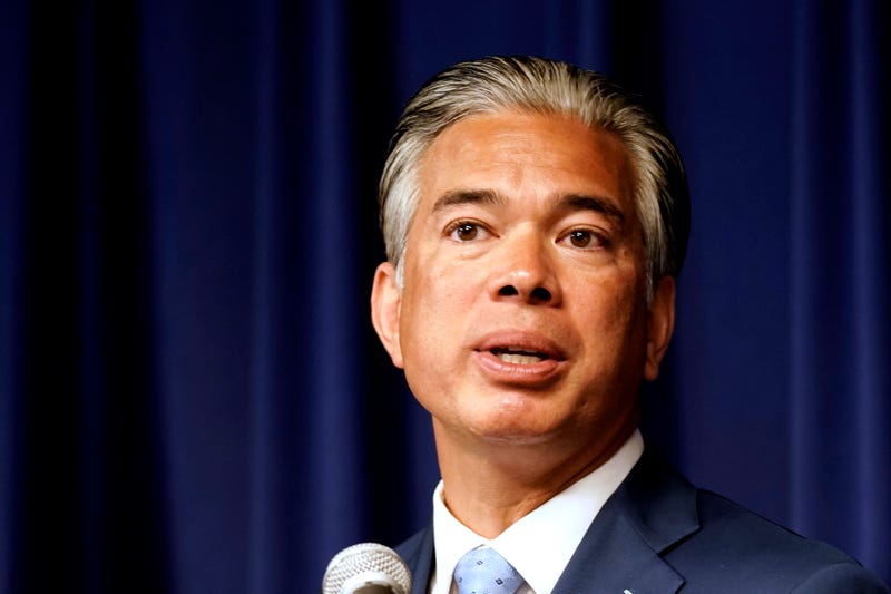 FILE – California Attorney General Rob Bonta speaks at a news conference in Sacramento, Calif., on June 28, 2022. Bonta said Wednesday, Nov. 30, 2022, the California Department of Justice will adopt recommendations from an independent investigation into a data breach over the summer that exposed the personal information of 192,000 people who had applied for a permit to carry a concealed weapon.