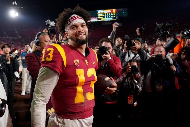 USC quarterback Caleb Williams was named the Walter Camp Player of the Year and the winner of the Maxwell Award at night's College Football Awards