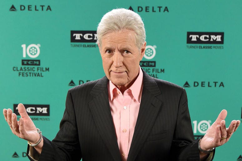 Jeopardy host Alex Trebek