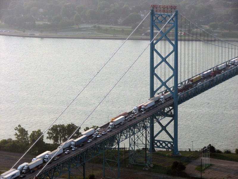 Ambassador Bridge in Detroit