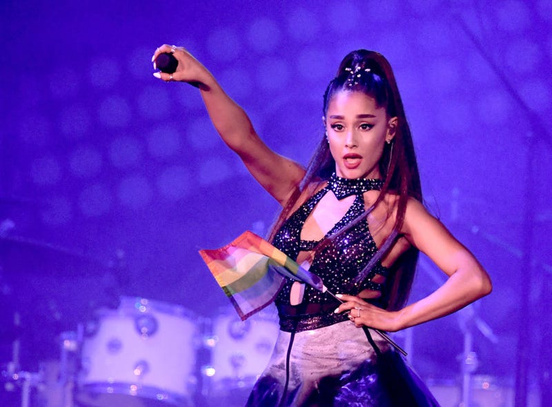 Ariana Grande performs onstage at Banc of California Stadium on June 2, 2018 in Los Angeles, California