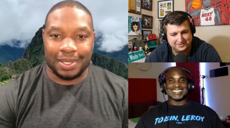 Maurice Jones-Drew with Tobin and Leroy