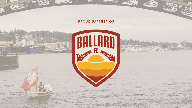 The crest of Ballard FC
