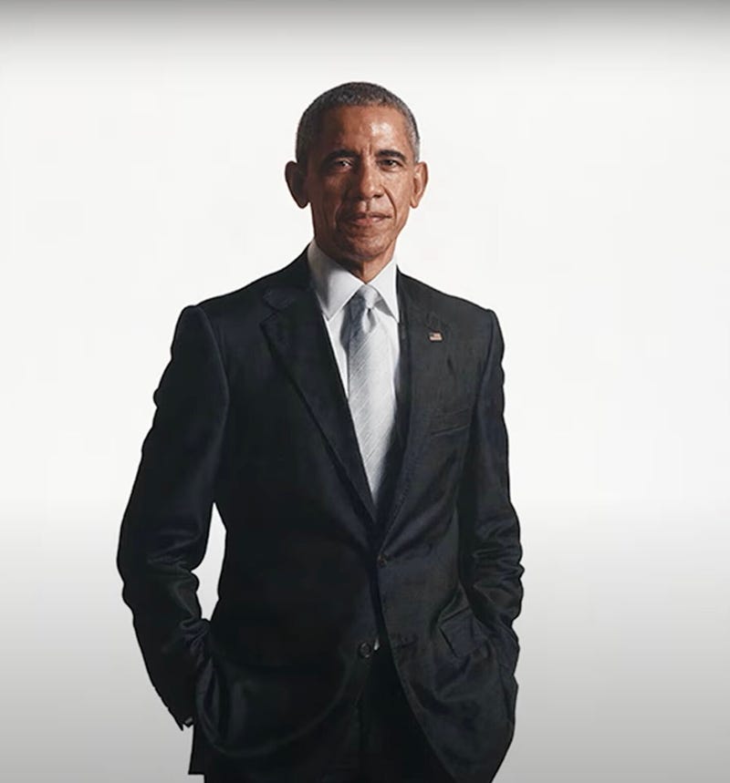 Former President Barack Obama's official White House portrait.