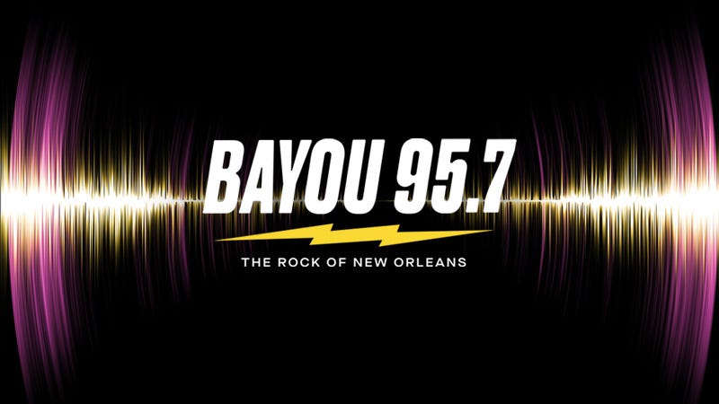 Light sound wave with Bayou 95.7 logo