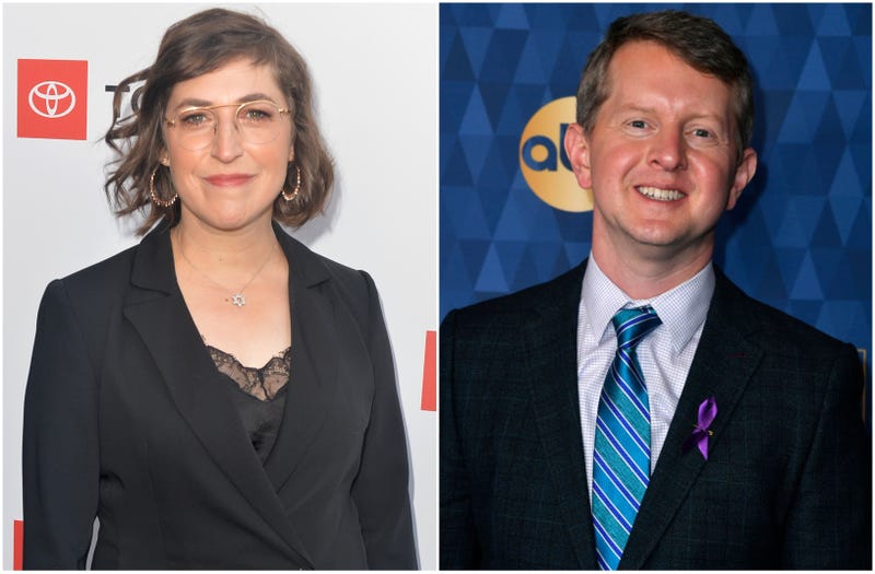 Mayim Bialik and Ken Jennings