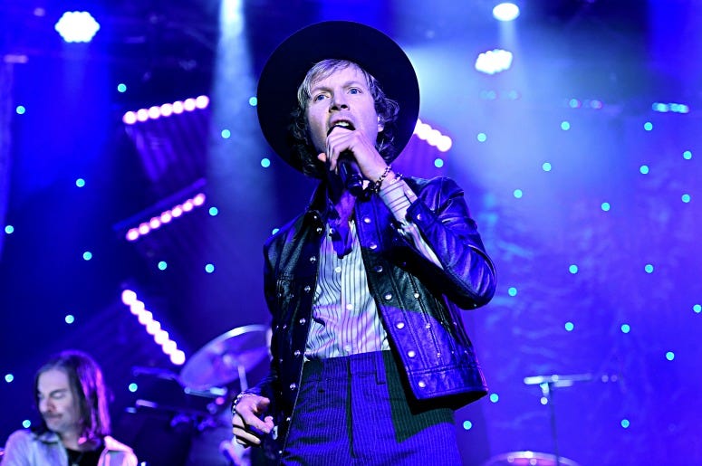 Beck performs onstage during the Pre-GRAMMY Gala