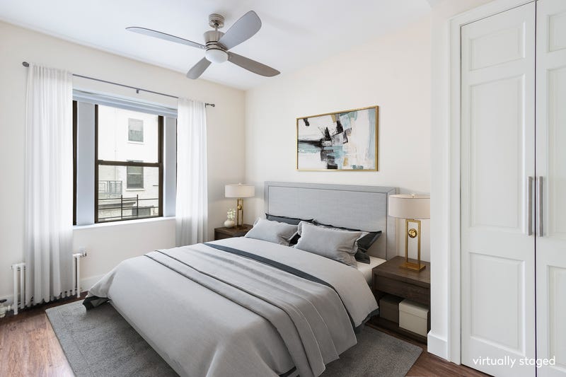 One of the bedrooms at at 622 West 114th Street, the apartment where Barack Obama lived while attending Columbia University.