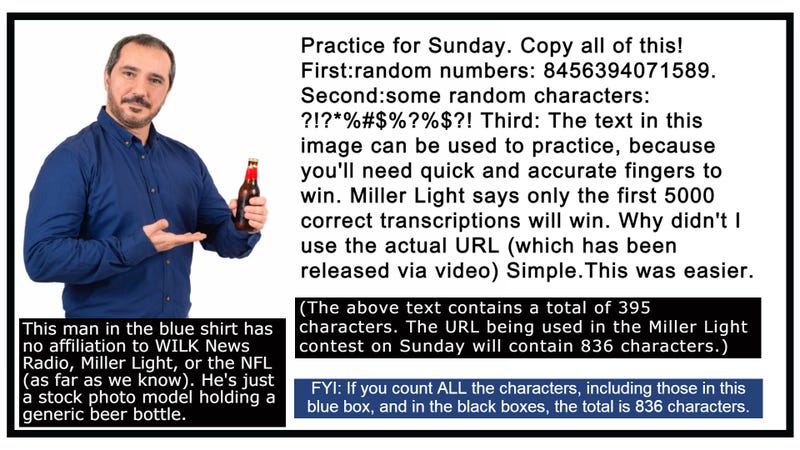 How fast are your thumbs? Practice by copying the above text (in the image with the man wearing the blue shirt)