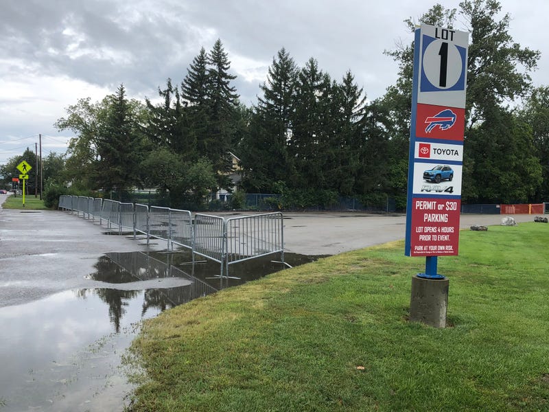 Lot 1 gated off ahead of the Bills home opener. September 13, 2020