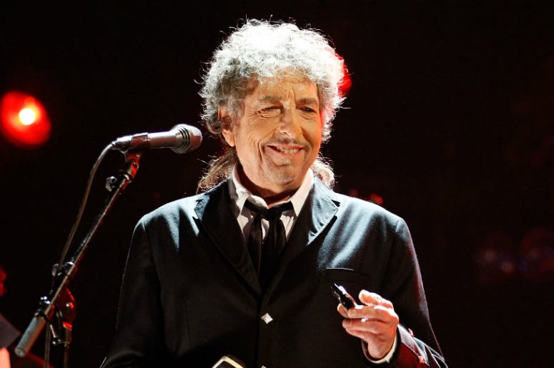 Bob Dylan performs onstage during the 17th Annual Critics' Choice Movie Awards