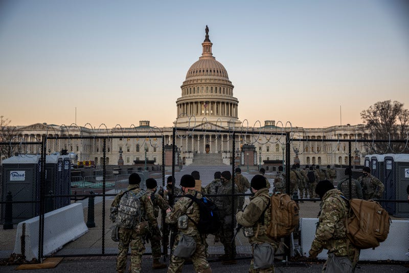 Unprecedented security at the U.S. Capitol after the deadly Jan. 6 riots.