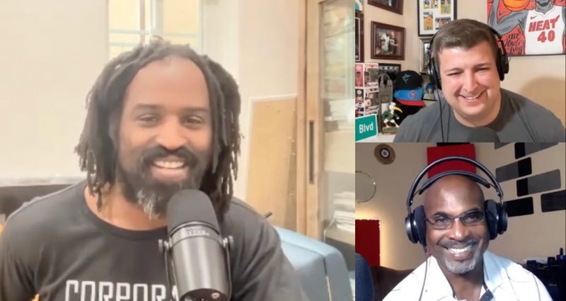 Ricky Williams with Tobin and Leroy