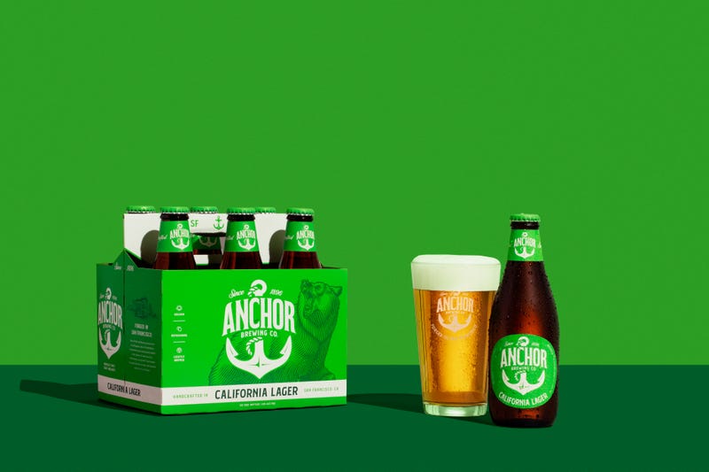 California Lager, one of Anchor's top-selling beers, goes green.