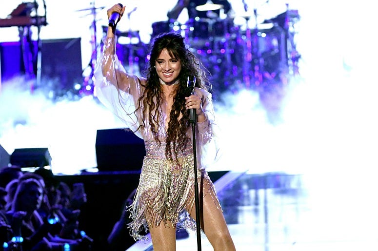 Camila Cabello performs onstage
