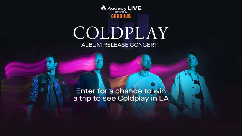 Coldplay Flyaway to Los Angeles Delivered by Grubhub