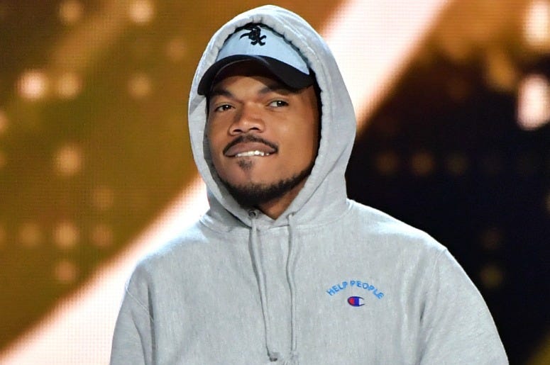 Chance The Rapper speaks onstage
