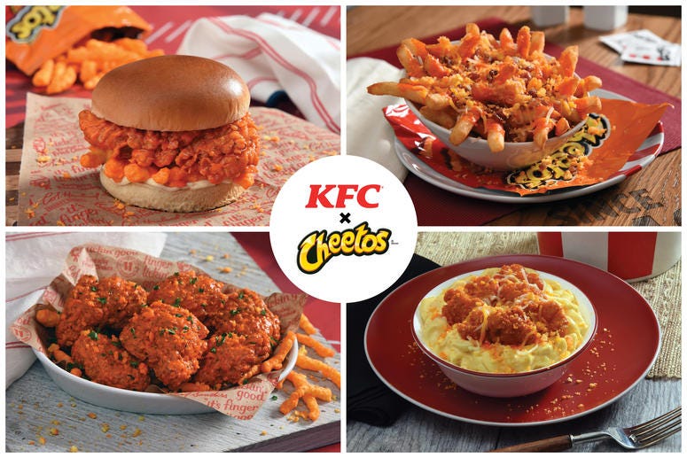 KFC x Cheetos foods