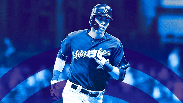 Christian Yelich of the Milwaukee Brewers