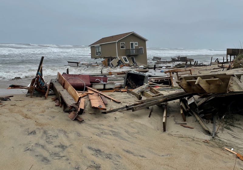 Collapsed house in Rodanthe, N.C.