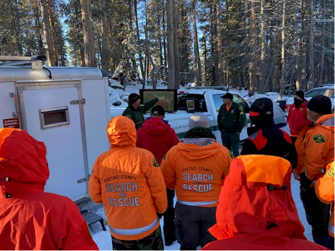 The search and rescue command post.