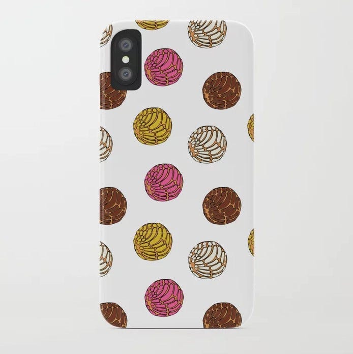 Protector de telefono con dibujos de conchas