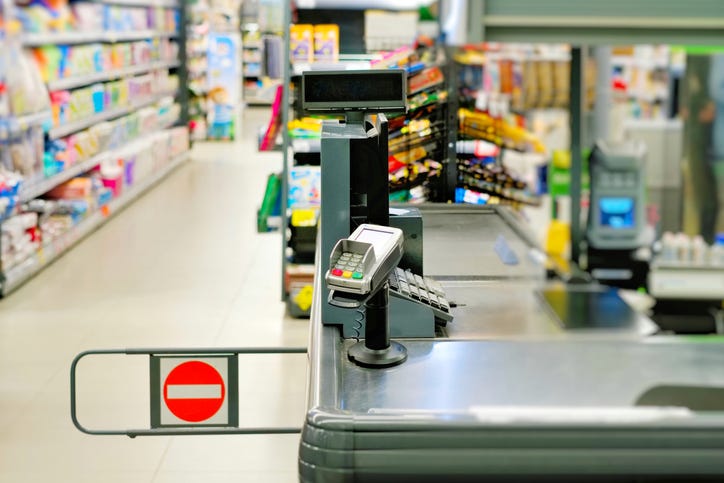 Convenience store counter