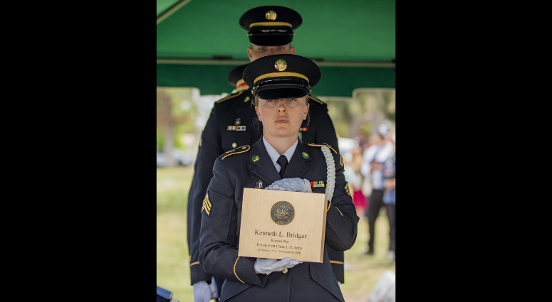 Killed in Korean War, Army Pfc. Bridger finally laid to rest