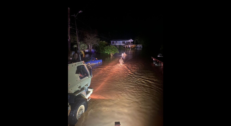 Puerto Rico National Guard rescues hurricane victims