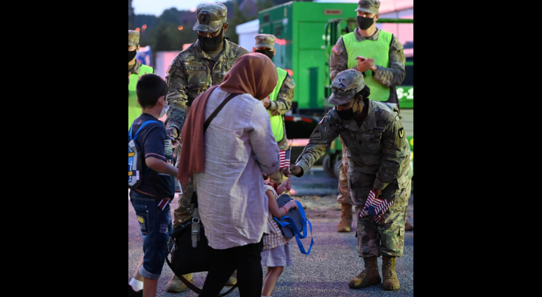 Task Force Eagle at Fort Lee plays a central role in Operation Allies Welcome