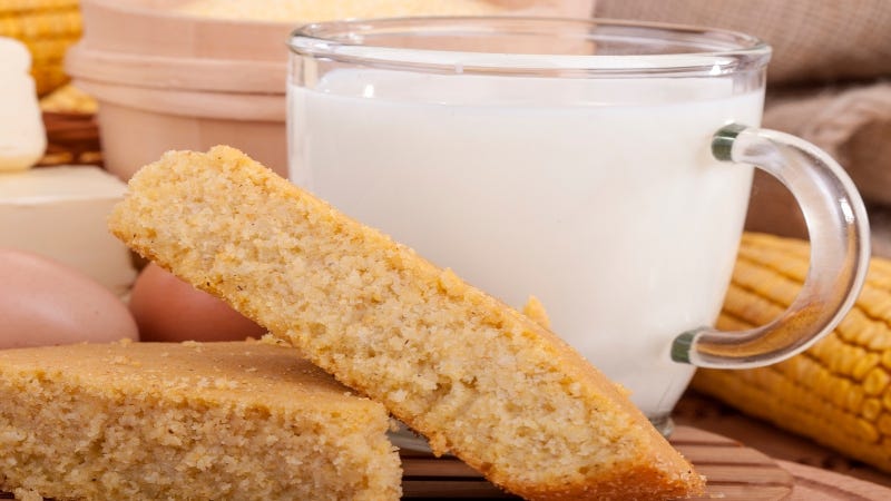 Getty images Cornbread and milk