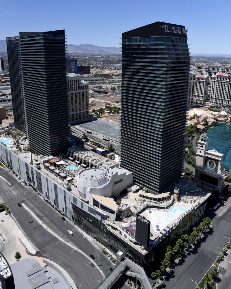 An overhead view of the Cosmopolitan Hotel