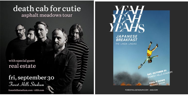 Death Cab for Cutie & Yeah Yeah Yeahs @ FHS