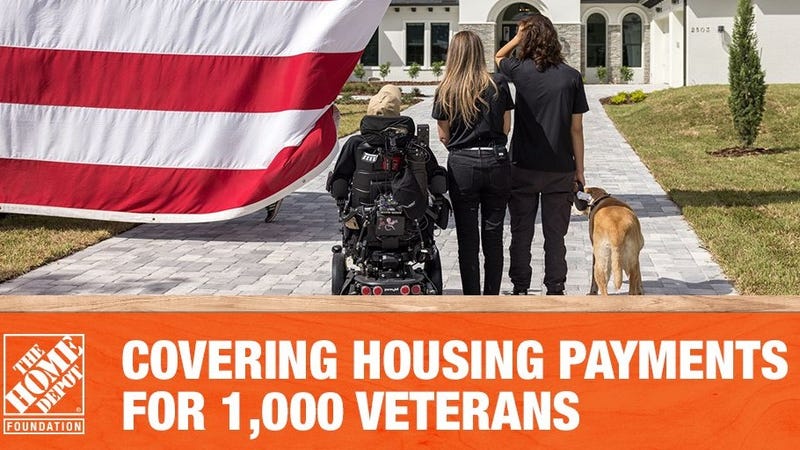 December housing payments covered for 1,000 vets by Home Depot Foundation December housing payments covered for 1,000 vets by Home Depot Foundation