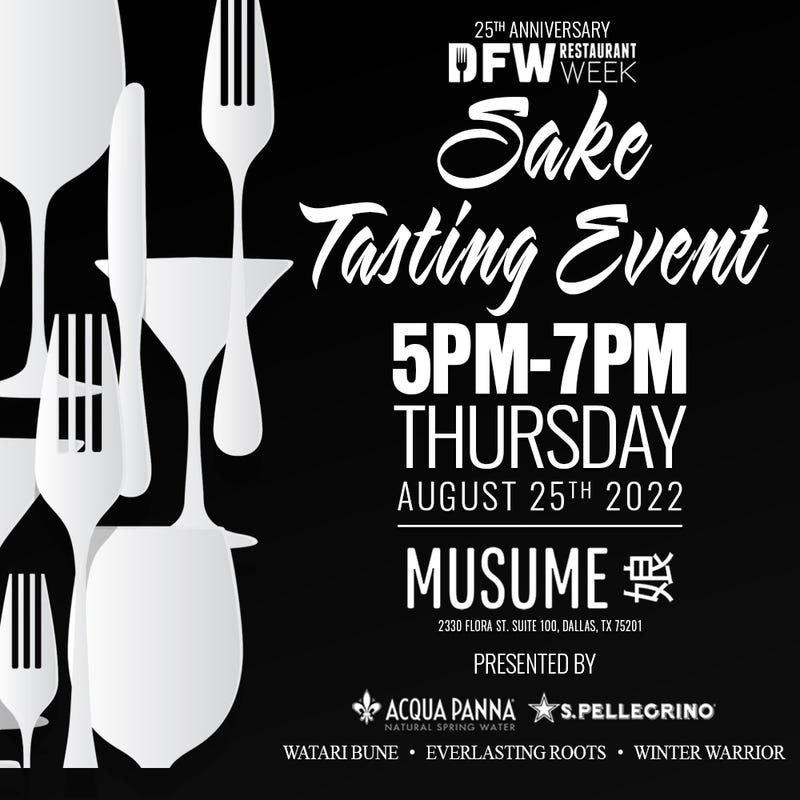 DFW RESTAURANT WEEK SAKE TASTING EVENT