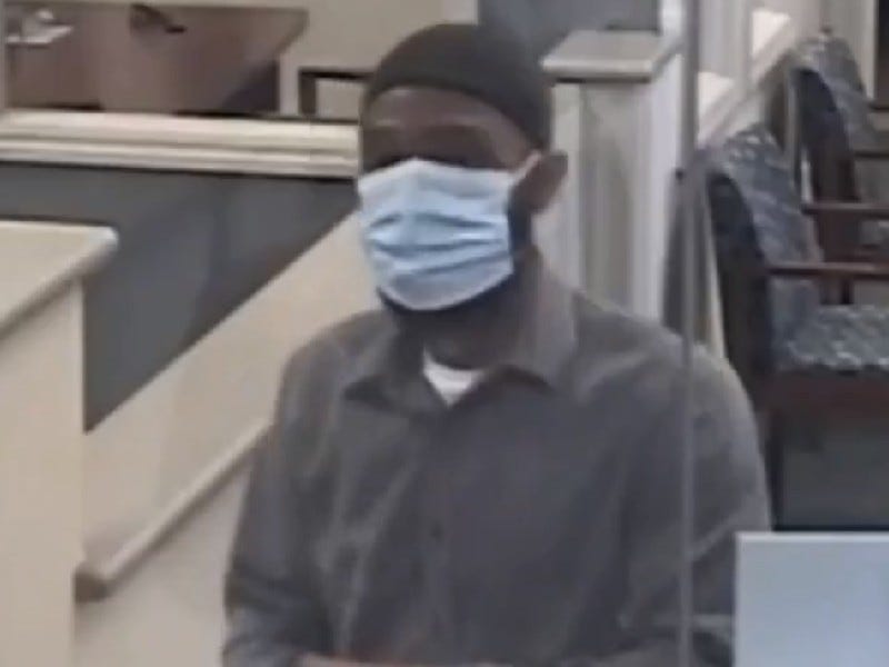 Bank robbery suspect