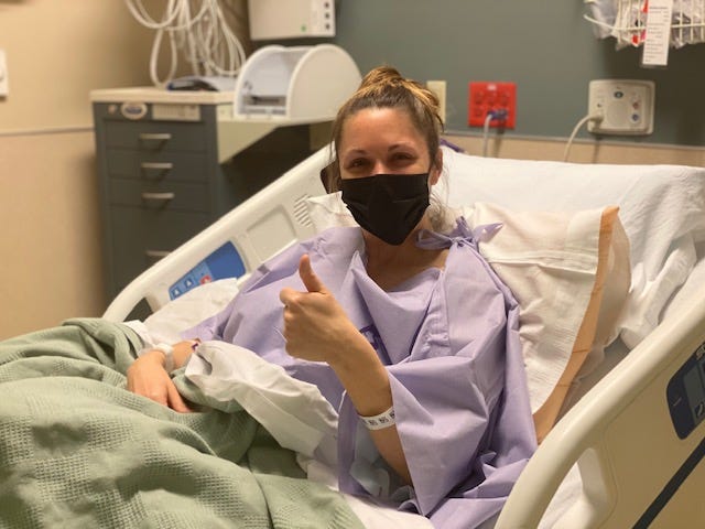 Elizabeth kay before surgery
