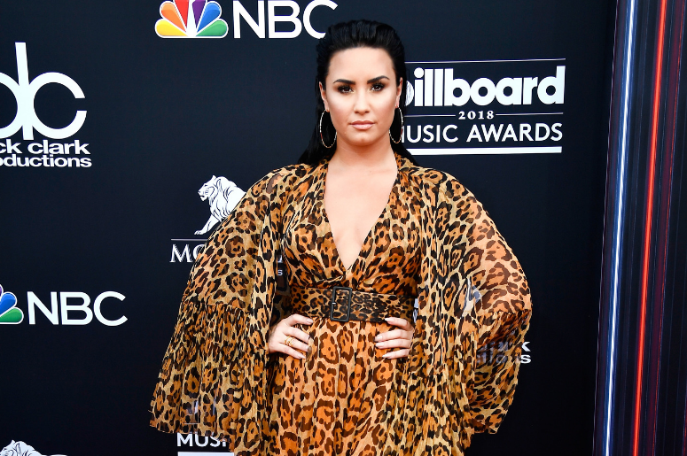 Demi Lovato arrives at 2018 Billboard Music Awards