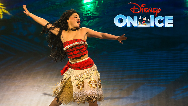 Moana performing at Disney on Ice