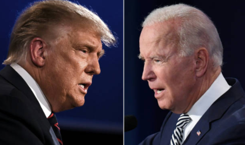 Trump and Biden in final debate